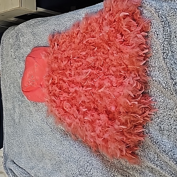 Pink Feather Dress - Picture 2 of 4